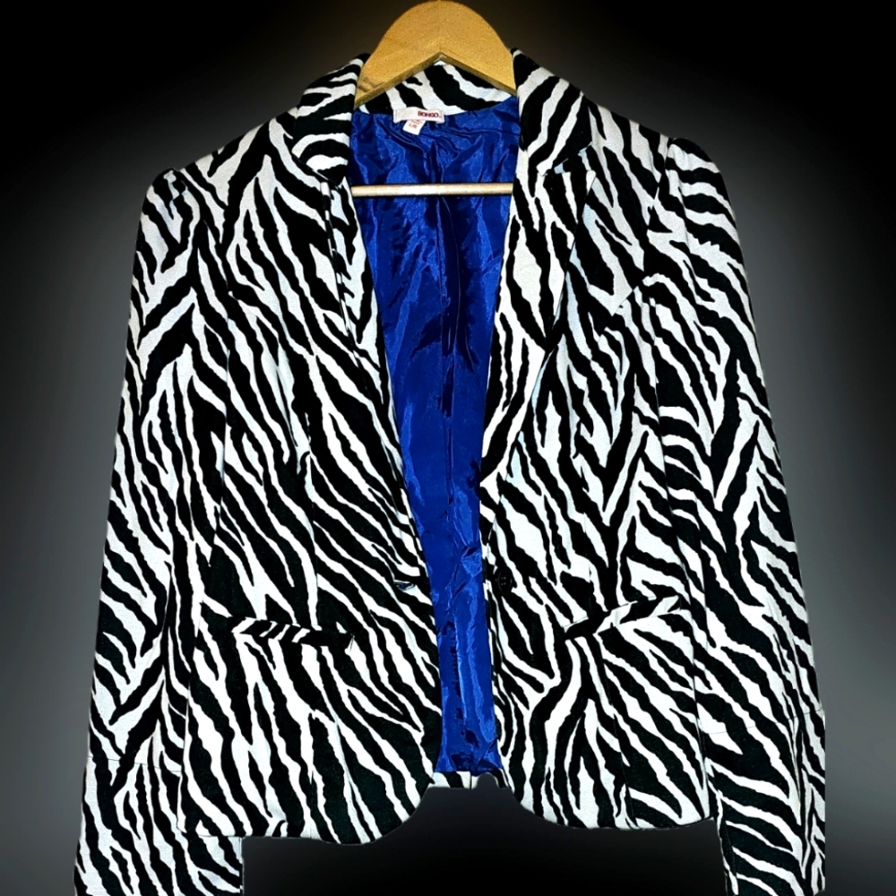 Zebra Print Women's Blazer